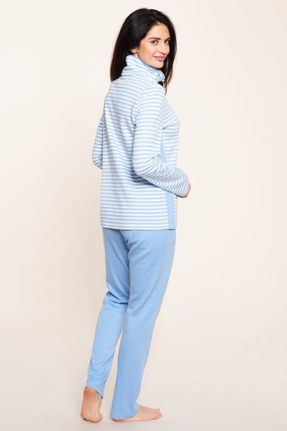 This two-piece loungewear set from Smart Casual line by Rösch features simple lines and superior-quality fabric for a luxuriously soft experience.