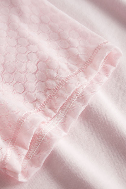 Polka Dots Tulle Cotton Pajama Set