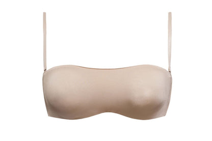 The Strapless Super Soft Bandeau Bra from the Fantastic line by SIéLEI of Italy is crafted from lightweight microfiber fabric.