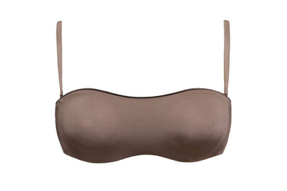 The Strapless Graduated Cup Bra from the Fantastic line by SIéLEI of Italy is crafted from lightweight microfiber fabric.