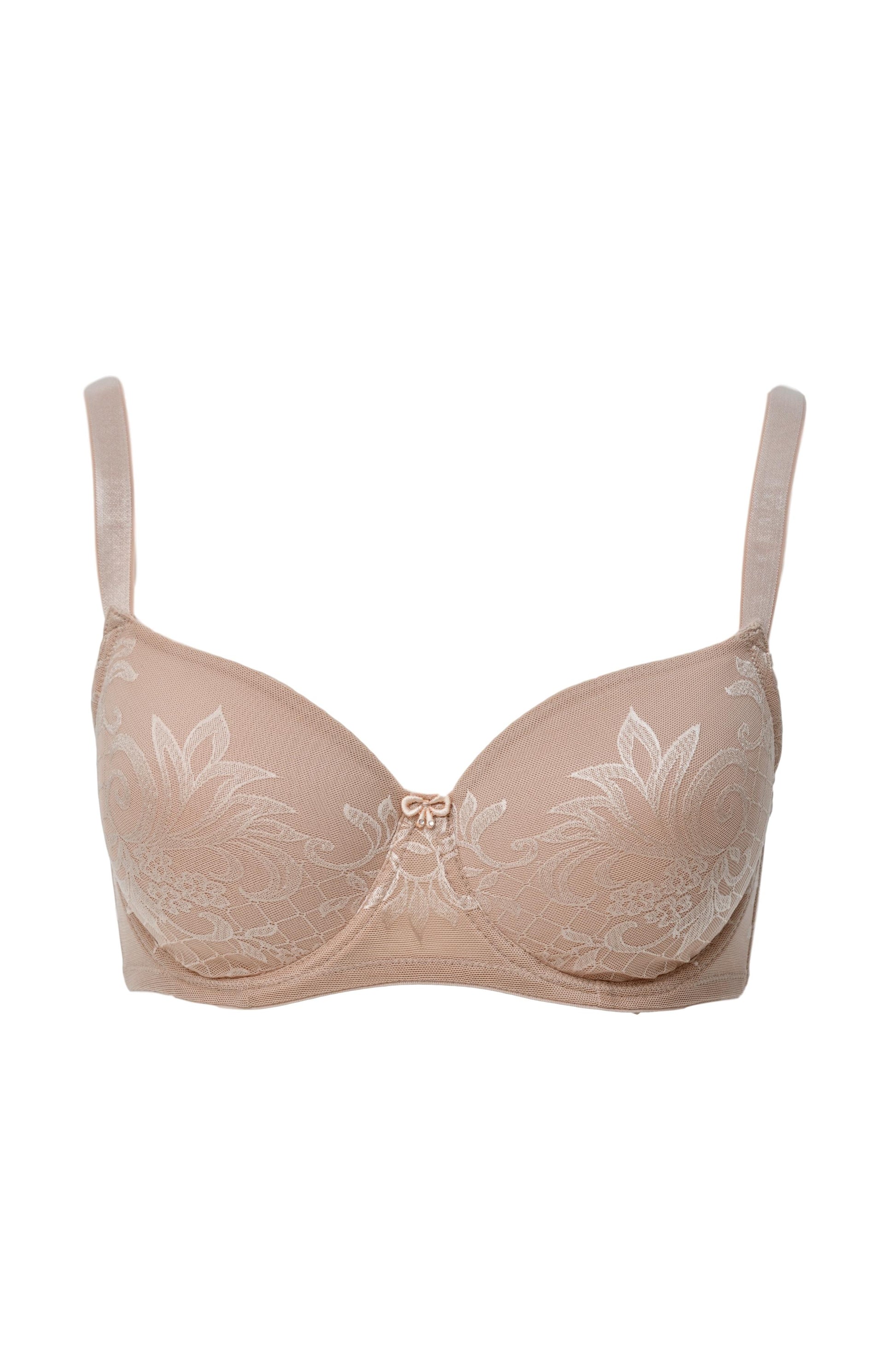 Lace Overlay Spacer Cup Bra