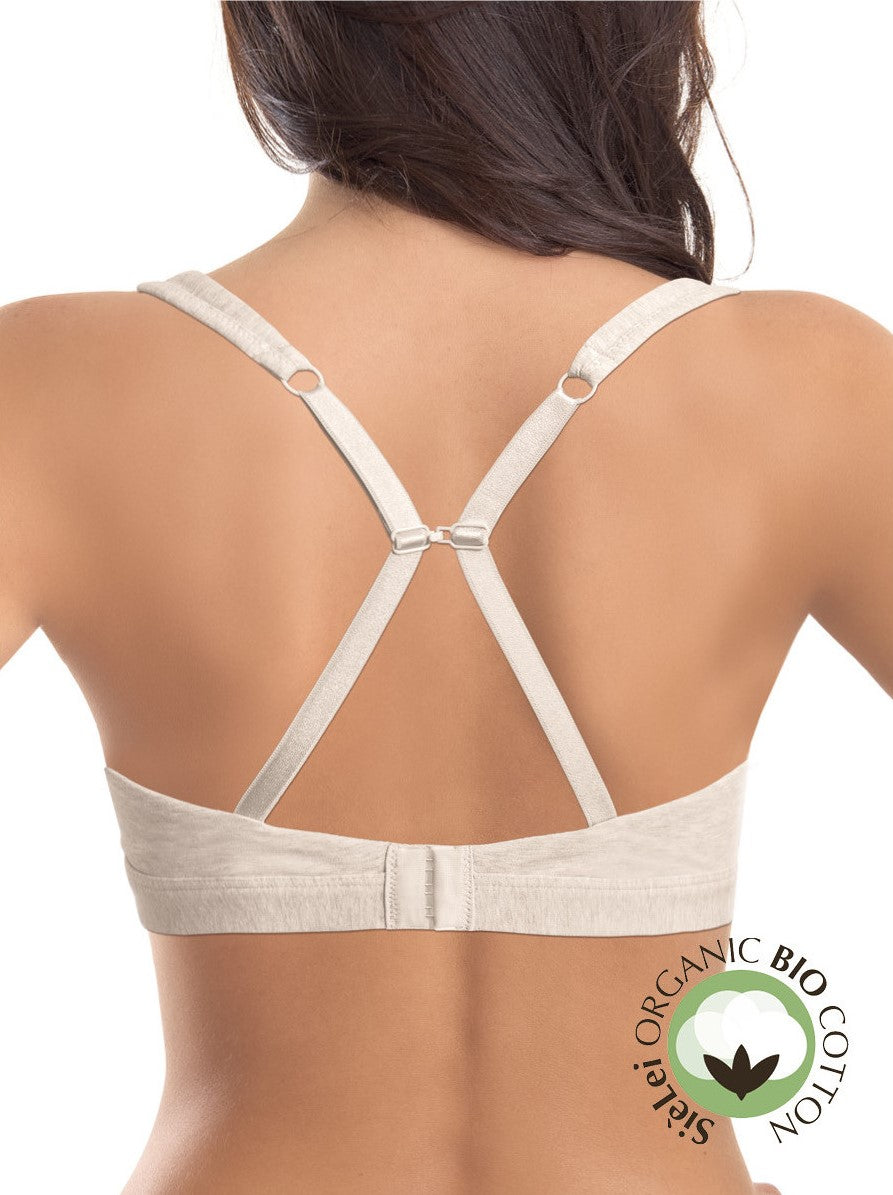 Cotton wireless triangle bra