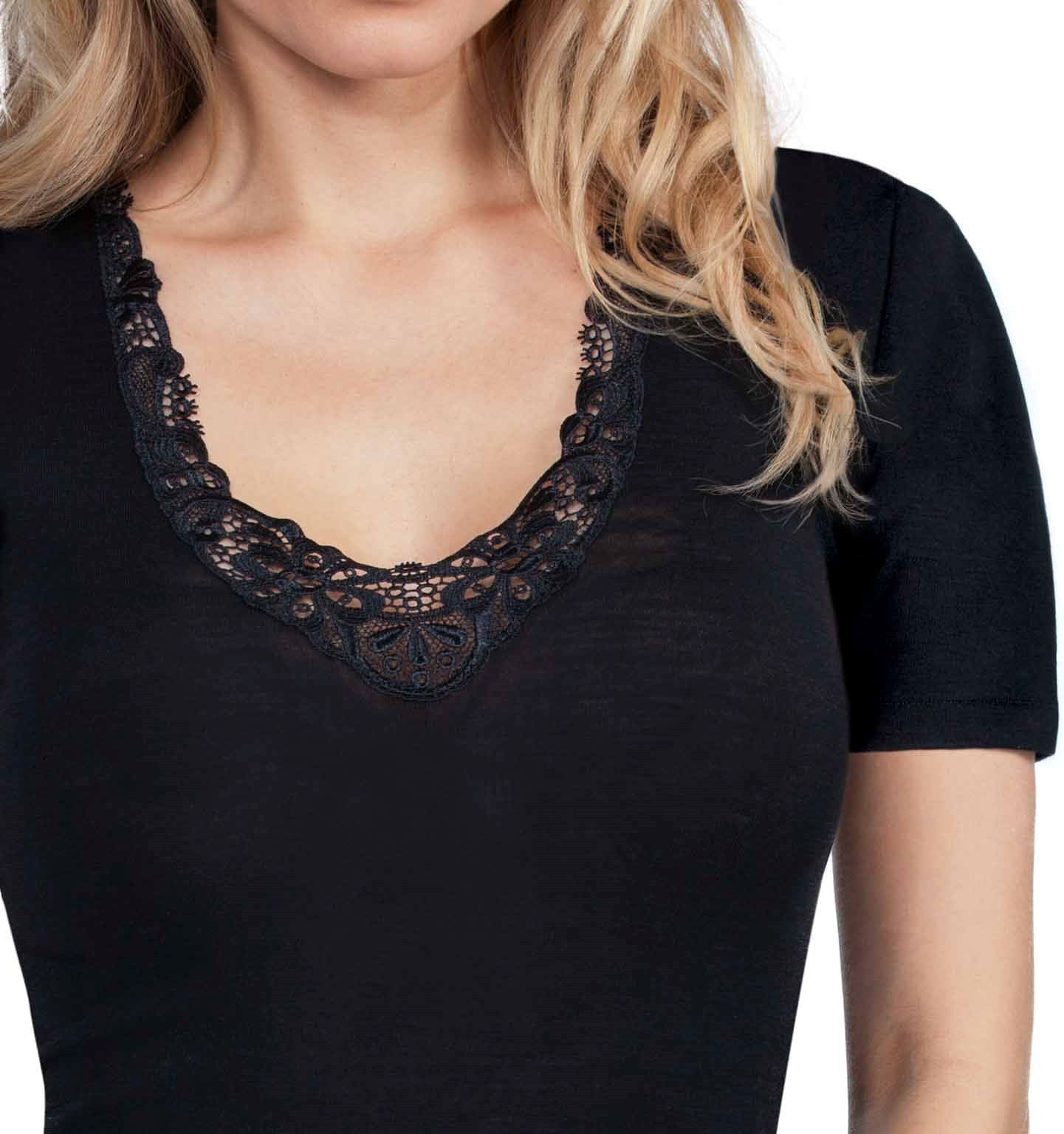 Wool & Silk Macramé Lace Top by EGi from Italy