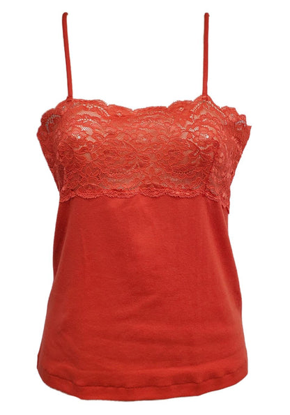 The Makò Cotton line by Emmebivi from Italy features this lightweight lace-bust top, composed of a premium extra-long staple cotton variety of Egyptian origin.