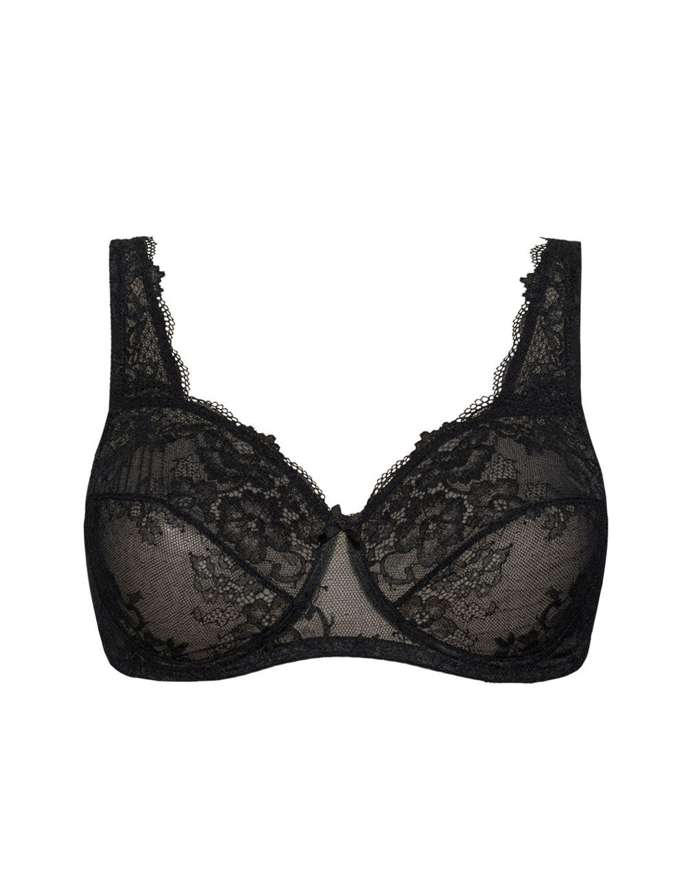 The Wonder Lace line of SIéLEI from Italy features an unpadded, wire-free, soft cup, lace bra. 