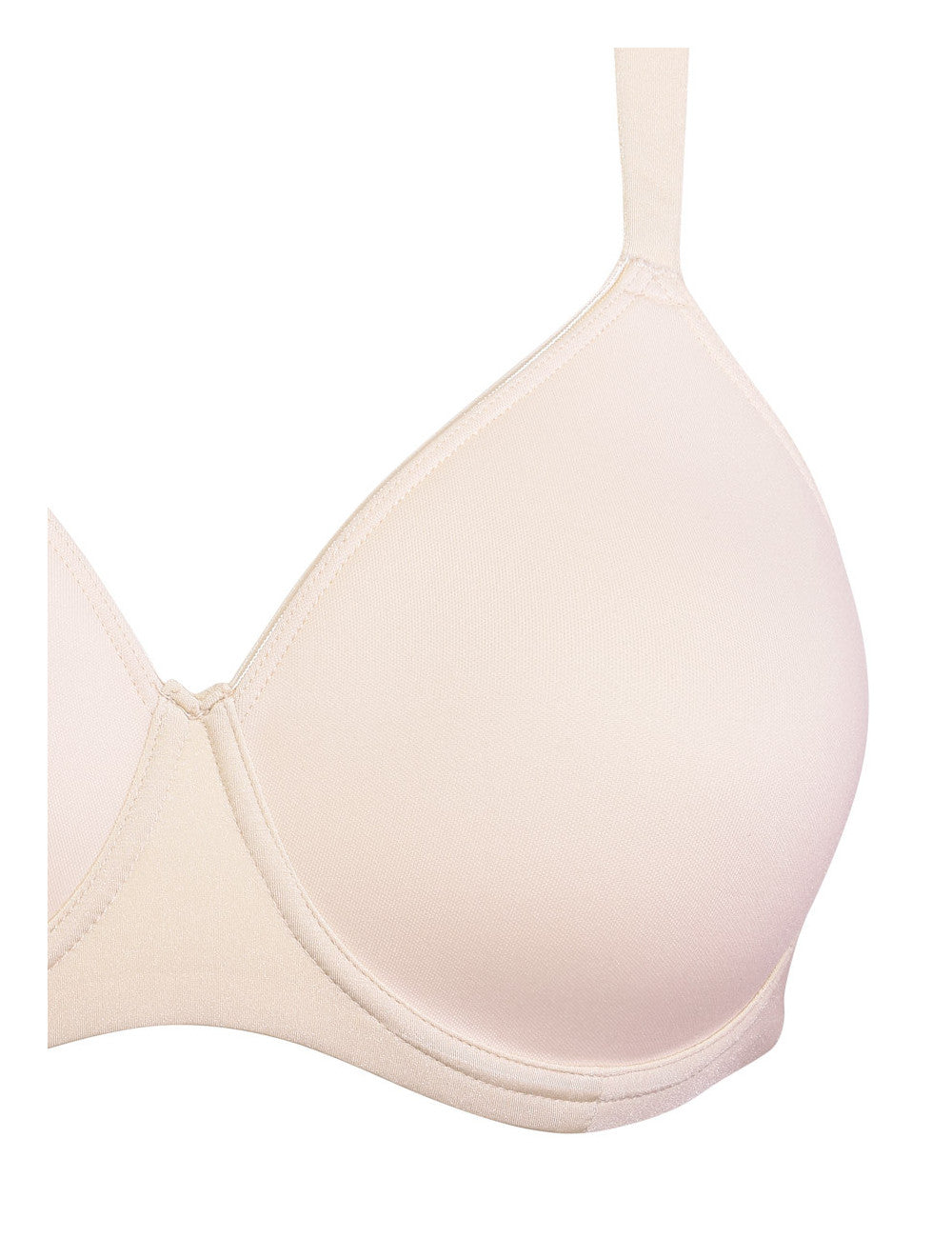 Beige, underwire spacer cup bra from the Plus line by SIéLEI from Italy.