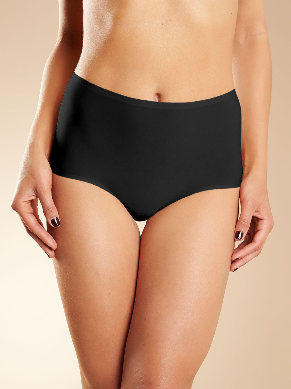 Soft Stretch Seamless Bikini Panty Black O/S by Chantelle