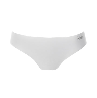 The Invisible line brief from Leilieve exhibits a thin, soft, elastic fabric with laser-cut edges.