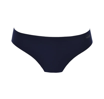 The Invisible line brief from Leilieve exhibits a thin, soft, elastic fabric with laser-cut edges.