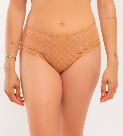 Elegant embroidery shorty from the Paco line by Louisa Bracq from France at Di Moda Lingerie Toronto.