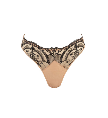Sophisticated and luxuriously embroidered brief panties from the Kant line by Louisa Bracq from France at DiModa Lingerie Toronto.