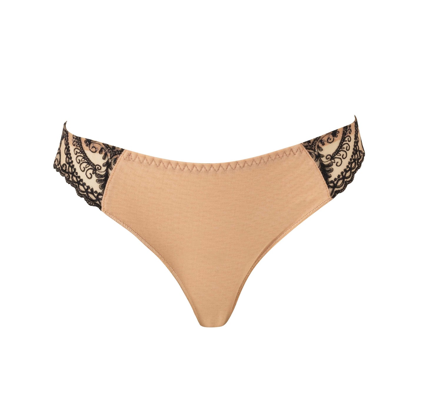 Sophisticated and luxuriously embroidered Brazilian brief panties from the Kant line by Louisa Bracq from France at DiModa Lingerie Toronto.