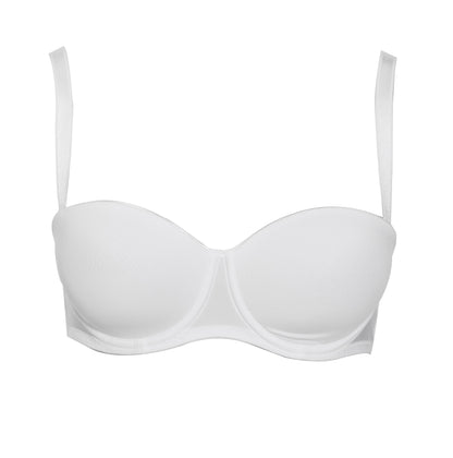 From the renowned Elegance Line by Leilieve of Italy, this full-support strapless bra is crafted from the finest microfibers and silky touch with smooth lines for an ultra comfortable fit. 