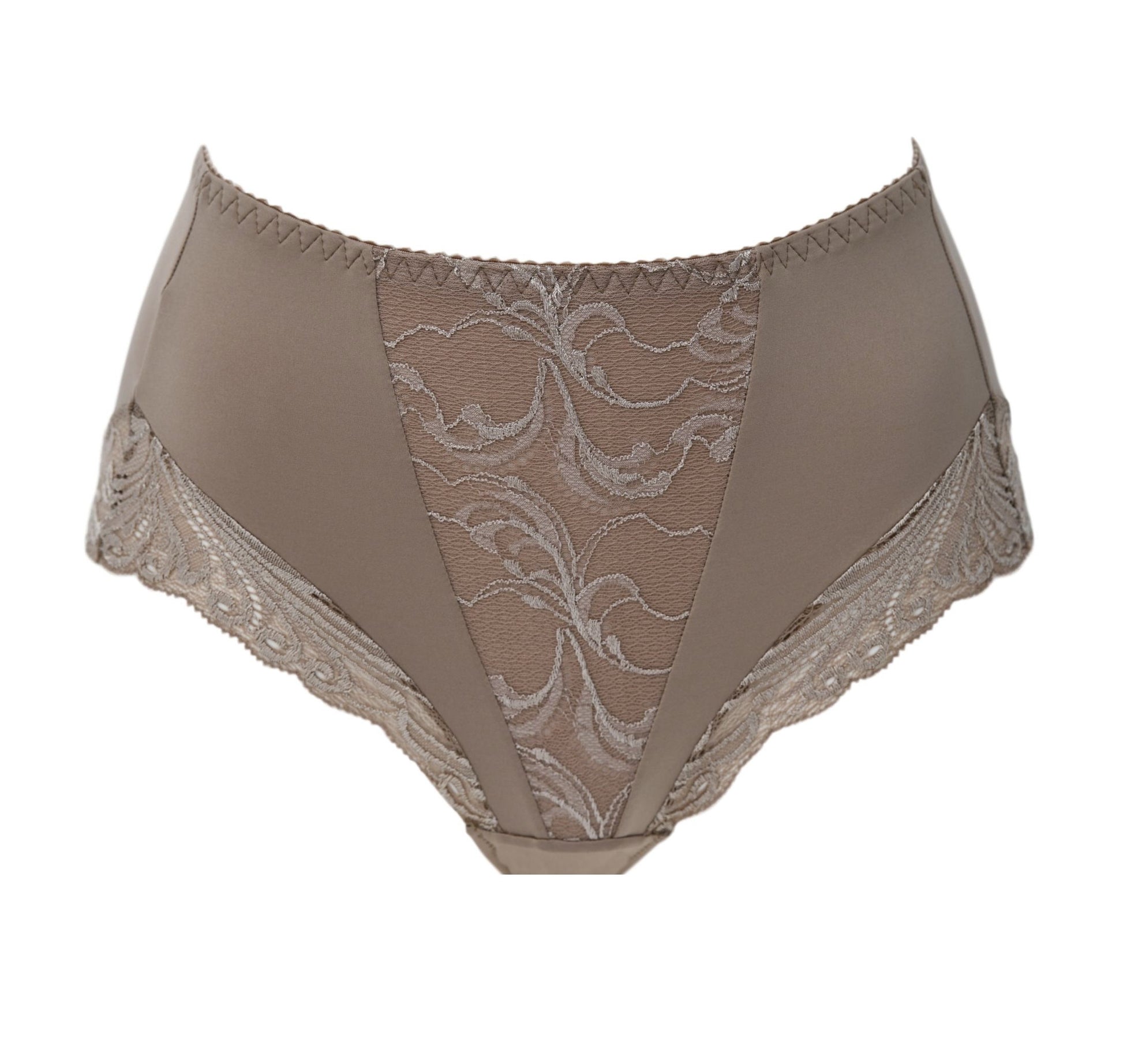 Leilieve's Savoir Faire line boasts this Full Brief, crafted with an ideal fit and sensation. An Italian flat lace limits transparency while an ultra-soft microfiber fabric lends a luxurious aesthetic and tactile experience.