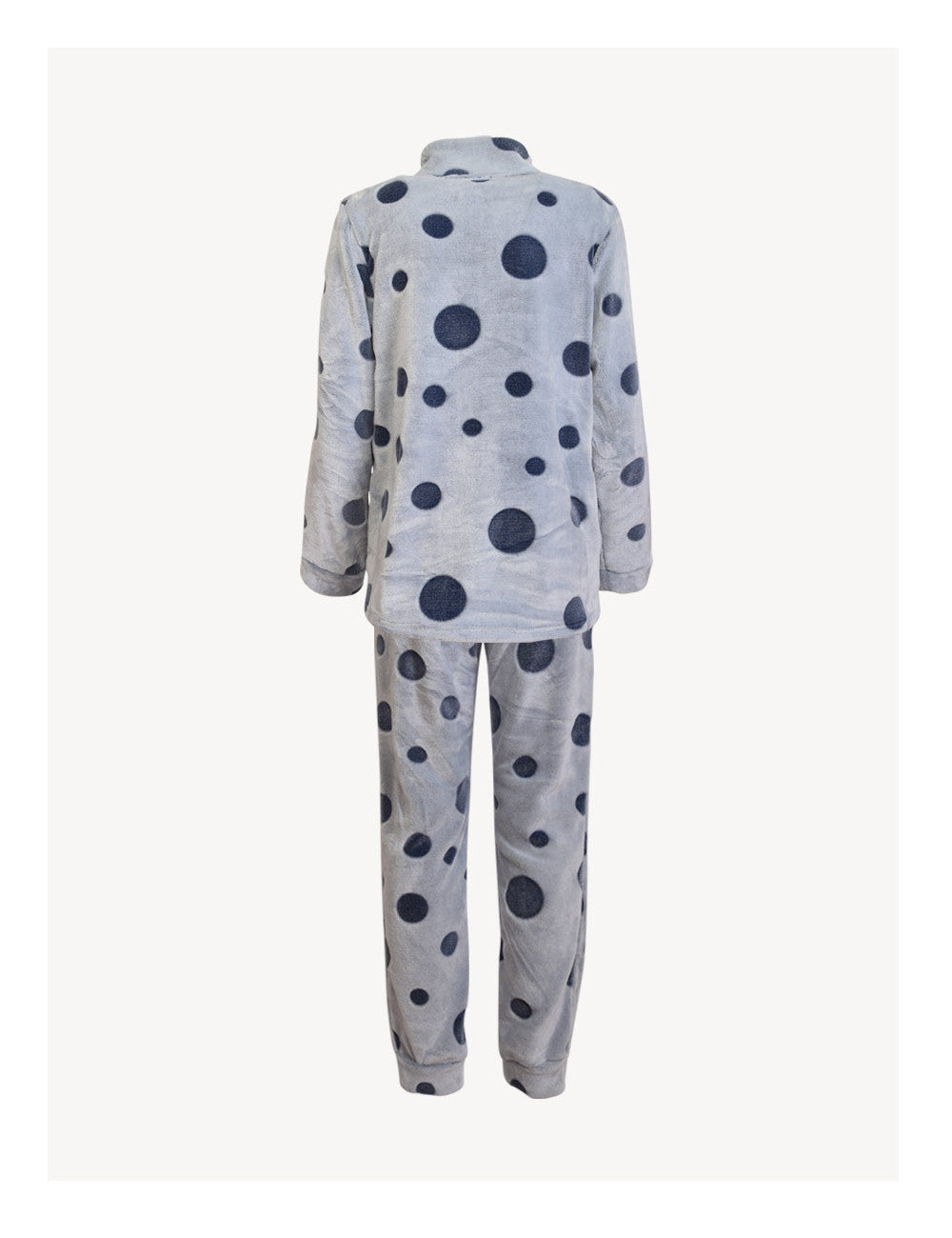 ack of the Long sleeve and long pants plush pajamas set with bubble designed fabric by SIeLEI from Italy