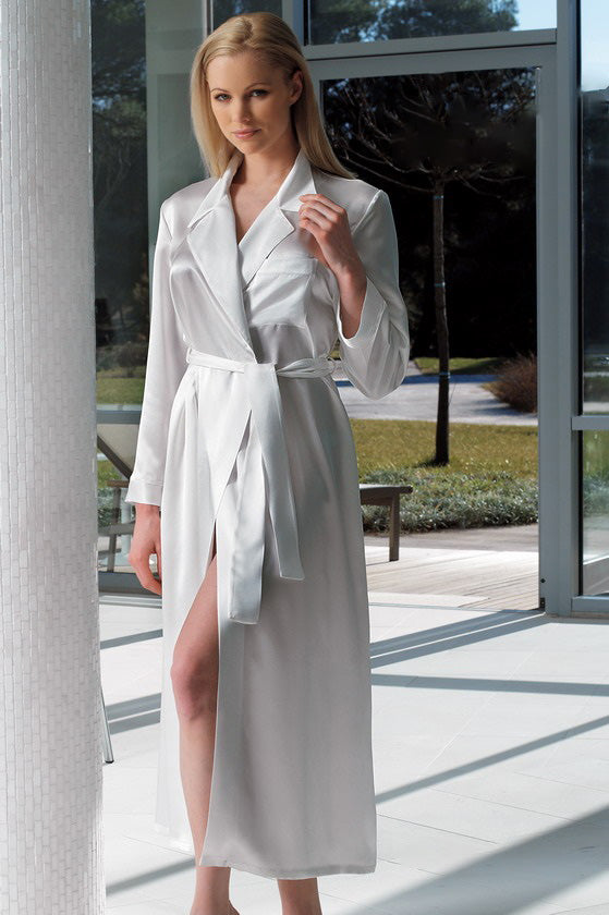 Luxury Classic Full Length Silk Robe
