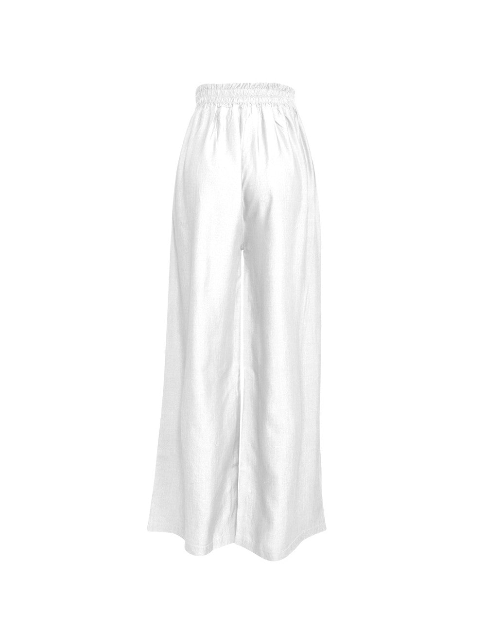White loose trousers from the Isla line by Verdissima from Italy